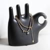 Ok Finger Statue Cute Cartoon Hand Gesture Statue Ring Stand 15cm/5.8inch Hand Gesture Sculpture Ring Holder Cartoon Cute