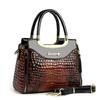 Women‘s Crocodile Pattern Tote Bags with Top Handle Crossbody Purses Handbag and Purse Faux Patent Leather Top-handle Work Shoulder Satchel  for Women