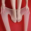 0.8Cm Narrow Sensual Velvet Emotional Fun Sexy No-Removal Abstinence Pantyhose Black Stockings 0D Ultra-Thin