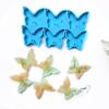 Crystal Epoxy Mold Earrings Tag Jewelry Mold Hanging Pendant Decoration for Butterfly Irregular  Silicone Mold