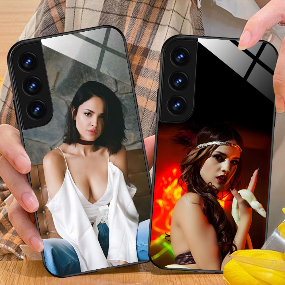 Fashion Eiza Gonzalez Glass Mobile Phone Case for Samsung Galaxy S26 S25 S24 S23 S22 S21 S20 Note20 Plus FE Ultra Colorful Cover