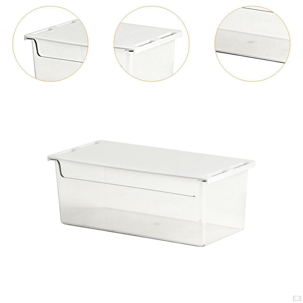 Desk Drawer Storage Solution for Kitchen And Office with Transparent Design