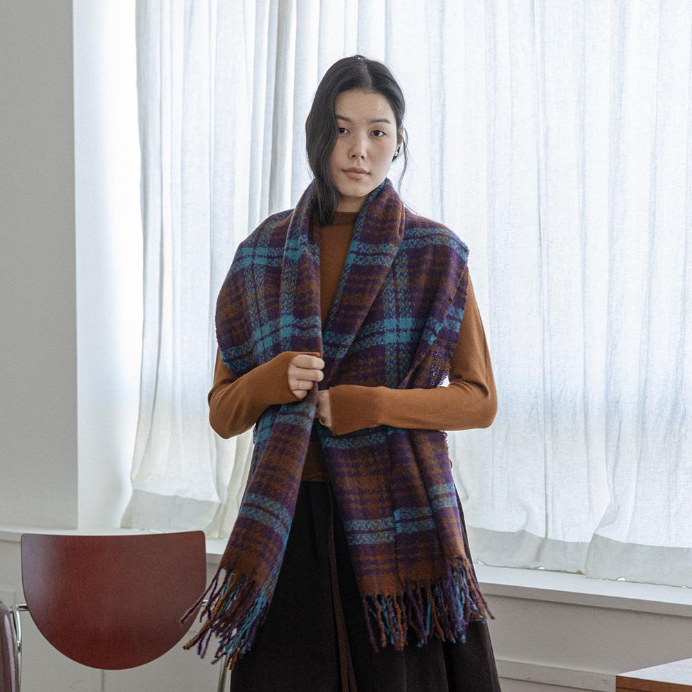 Laengsseon Ls_Colorblock Plaid Muffler_4Color