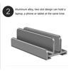 1/2/3 Slots Aluminum Laptops Holder Space-Saving Desktop Notebook Dock Vertical Laptop Stand  Phone