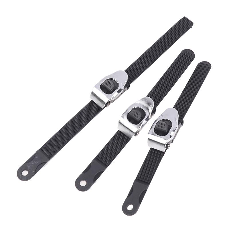 Adjustable Ski Strap Binding Attachment For Multiple Occasions With Ratchet Tongue Ladder To Secure Shoelaces For Roller Skating