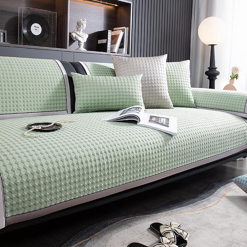 2025 Cool Feel Ice Silk Rattan Sofa Cushion – Non-Slip, Summer Style