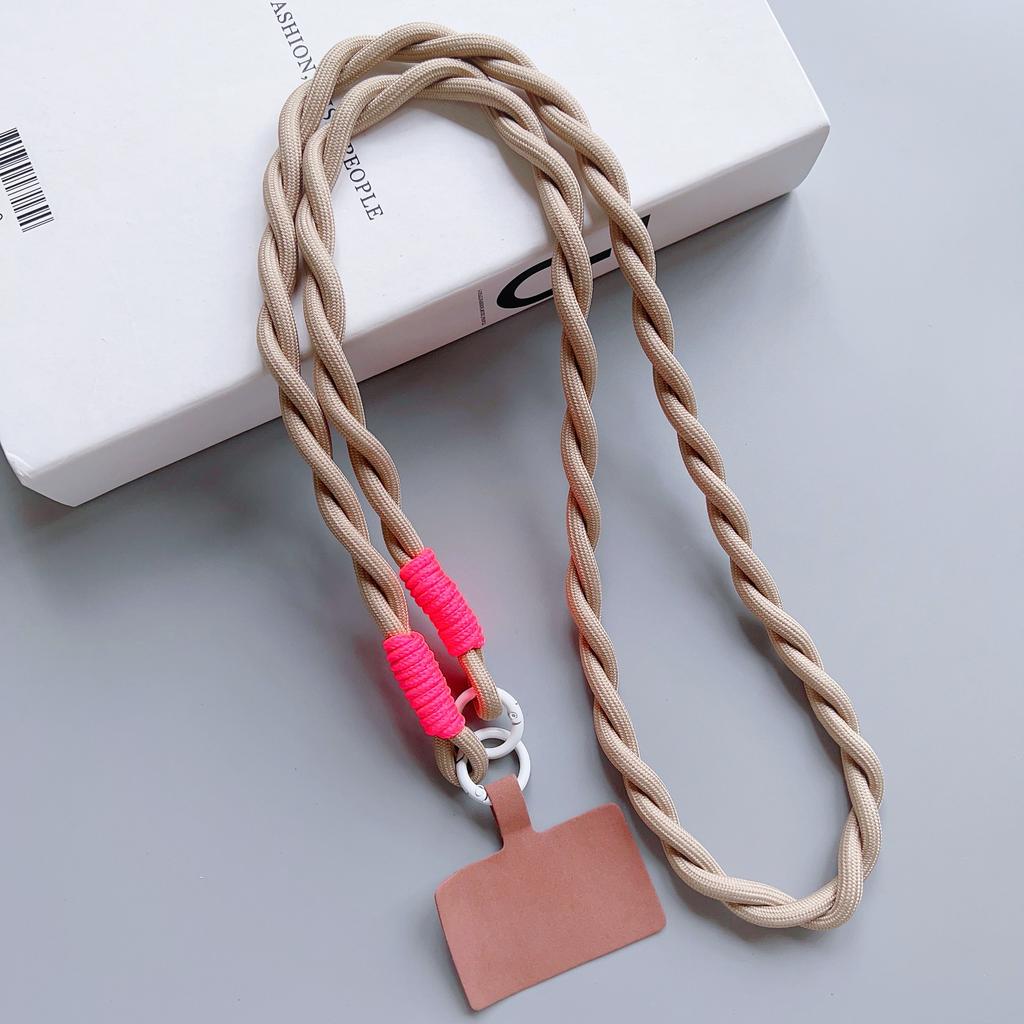 Personalized Trend Mobile Phone Universal Lanyard Diagonal Span Long Rope Color Strap Rope Fashion Safety Anti-Loss Rope