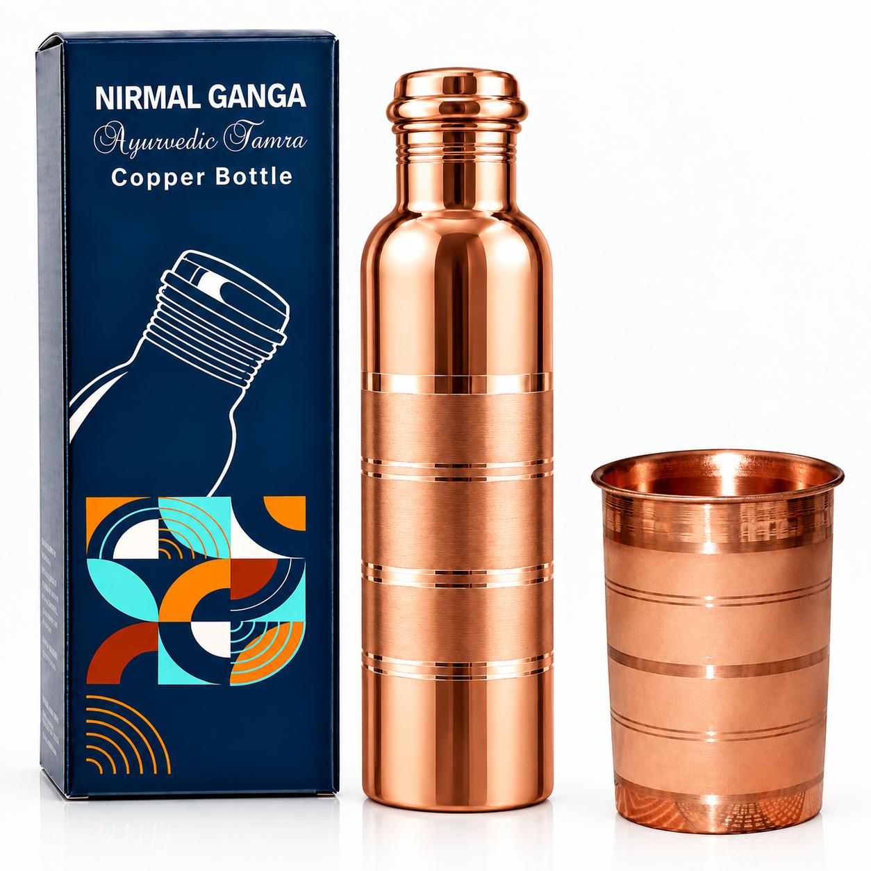 Nirmal Ganga Silver Touch Copper Bottle