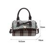 Elegant Underarm Purse With Bowknot Detailing And Dots Design Multipurpose Shoulder Bag Practical PU Handbag