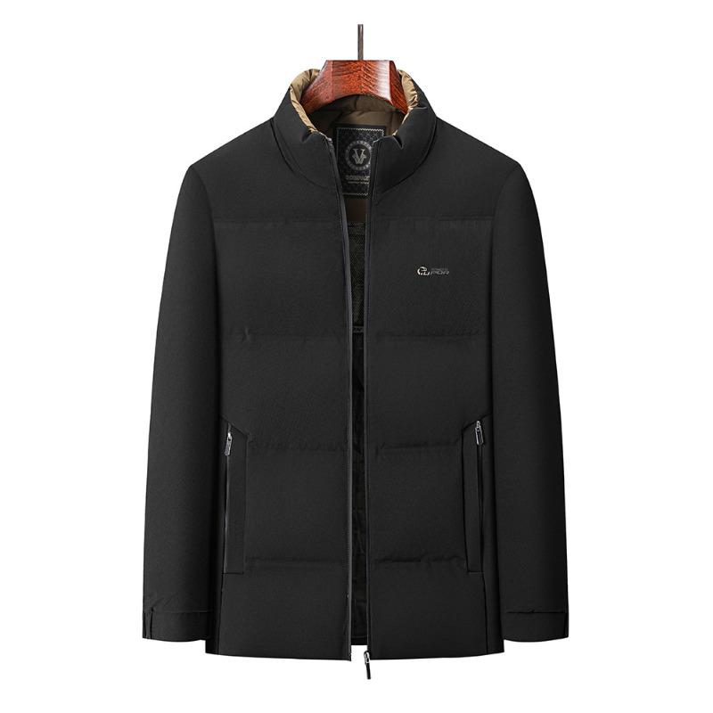 

Зима Среднего и Пожилого Возраста Новая Простая Тренд Универсальная Стойка Короткая Хлопковая Одежда 5XL