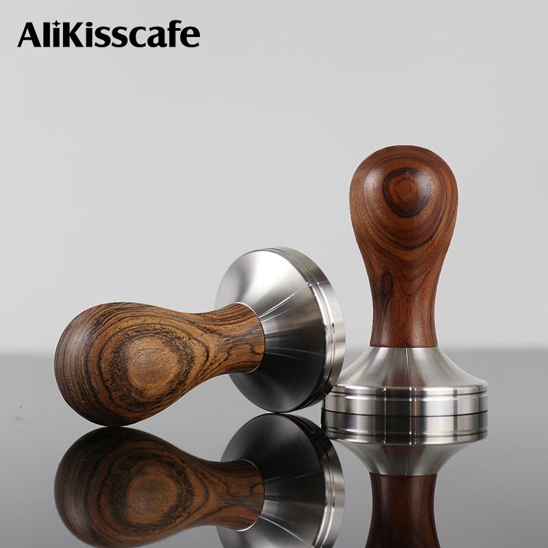 Kaffee-Tamper 51mm 57mm 58.5mm Für Delonghi Breville Lelit Siebträger Edelstahl Espressozubehör Eckige Barista Werkzeuge