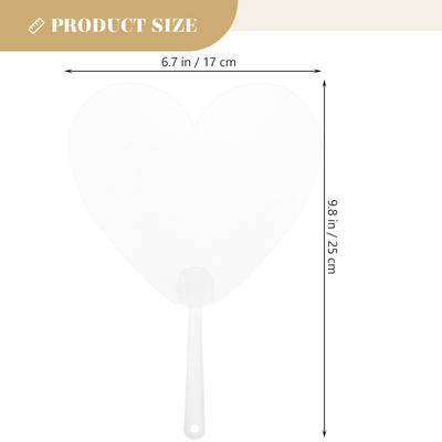 8 Stück Malfächer Graffiti Blank zum Selberbemalen PVC Transparent