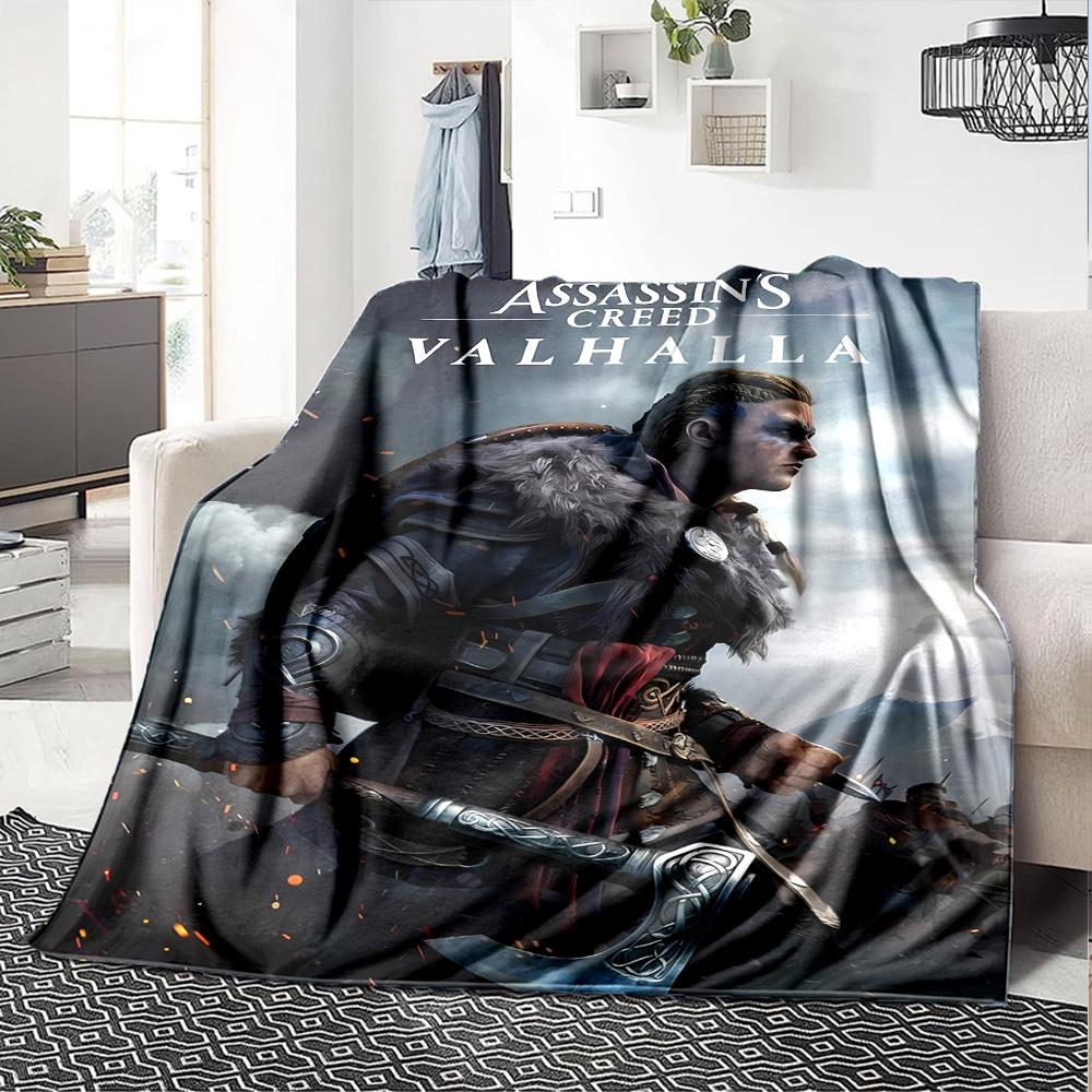 1pc Blanket - A-Assassin's Creed  Print Design,Lightweight Blanket for Sofa,Bed- Soft &Warm,Gift for All Seasons