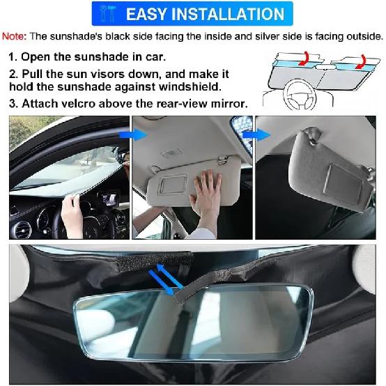 For Hyundai Ioniq 5 2022-2025 Car Windshield Sunshade Cover Front Window Sun Shade Visor Car Interior Accessories UV Protection
