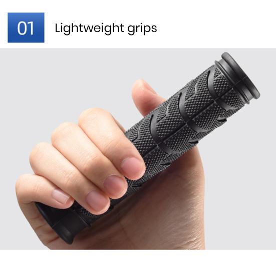 1 Pair Bike Handlebar Cover Shock Absorption Ergonomic Anti-slip Vibration Damping Cycling Bicycle Handlebar Covers Bike Supply