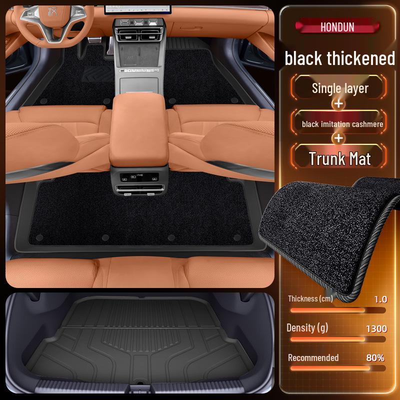 BYD Han L Floor Mats for TPEDM/EV25: New Car Interior Accessories for Driver and Passenger