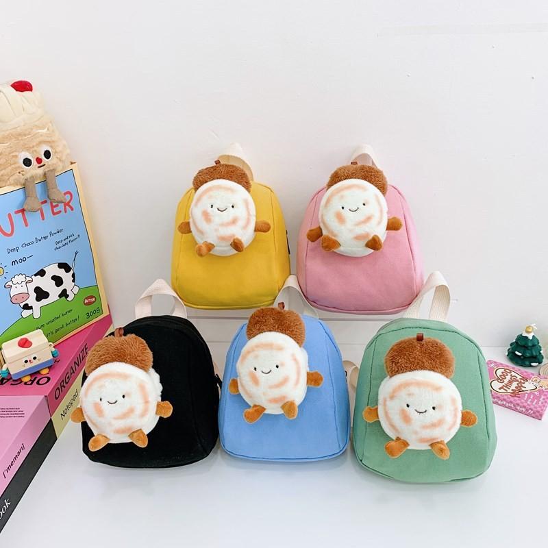 Kindergarten Cartoon Nylon Backpack Plush Doll Unisex Kid Schoolbag Fashion