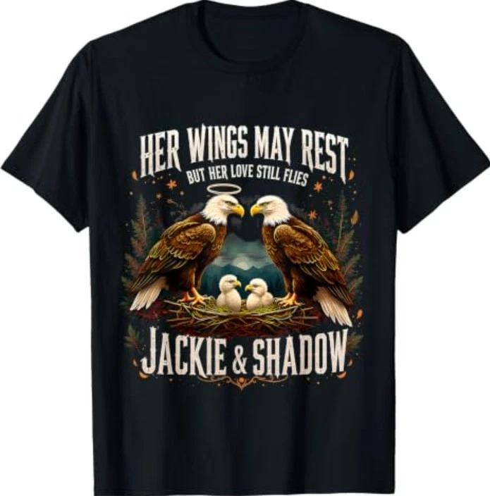 Jackie Shadow Bald Eagle Family Memorial Tribute T-Shirt1