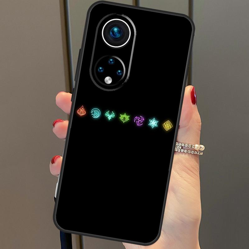 Genshin Impact Elements Cover For Honor 90 70 50 Magic 6 Pro Magic 5 Lite Honor X6a X7a X8a X9a X8b X9b X8 X9 Case