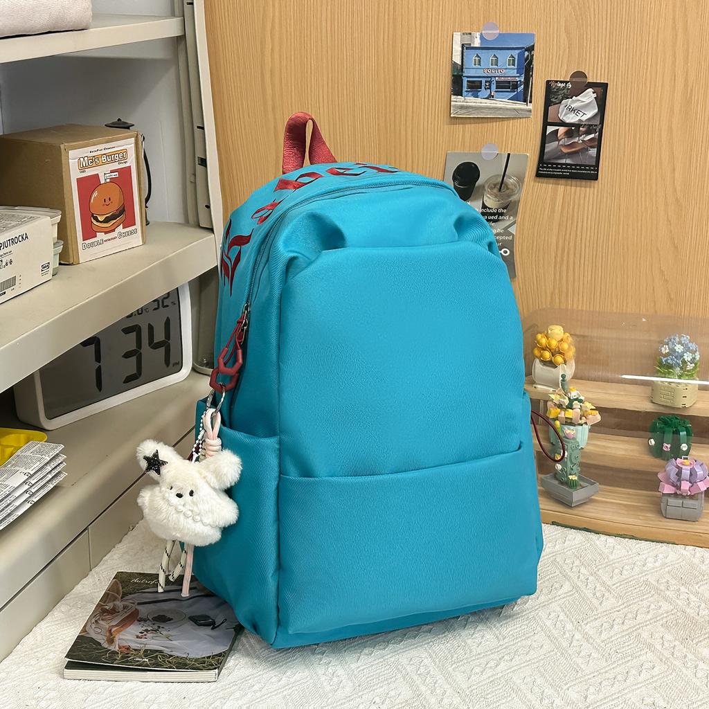 Schoolbag Korean Ins Lazy Wind School Bag Female Junior High School Students High Value Niche High School Students Large Capacity Super Fire Backpack