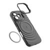 For iPhone 17 Case Compatible with MagSafe PC Kickstand Ripple Texture TPU Phone Cover
