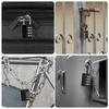 1Pcs New with Key Combination Padlock Dormitory Cabinet 4 Digits Password Lock Zinc Alloy Luggage Padlock
