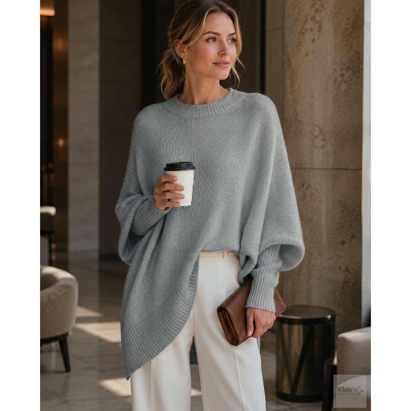 YYFS Women's Fashion Casual Fall Winter Solid Color Print Long Sleeve O-Neck Sweaters