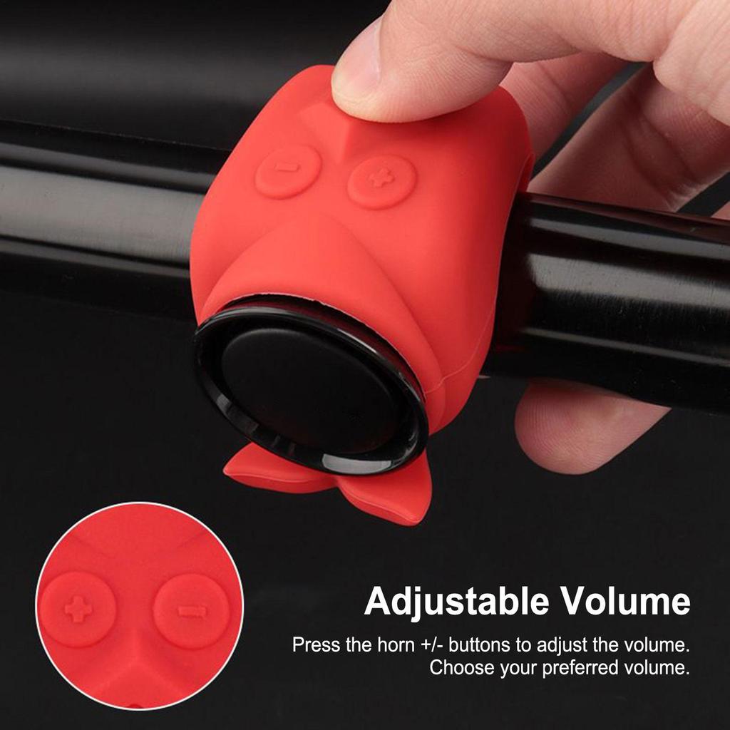 Electric Bike Horn Electronic Bicycle Horn Electric 4 Tones Cycling Alarm Bell Portable Cycling Horn For Road Commuting Hiking