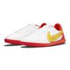 Nike Tiempo Legend 9 Club IC GS Pakiet Motywacyjny Buty Halowe dla Dzieci Biały Jaskrawoczerwony Volt DA1332-176