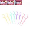 50 Sticks/Box Fruit Flavored Dental Floss Stick, With 4 Flavors To Choose From, Cleaning Tool For Gaps Between Teeth