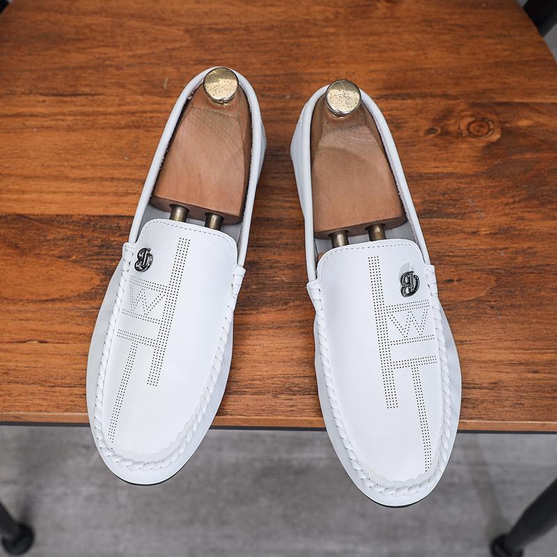 Men Casual Shoes Leather Men Loafers Italian Moccasins Breathable Slip On Men Driving Shoes Chaussure Homme Zapatos Para Hombre