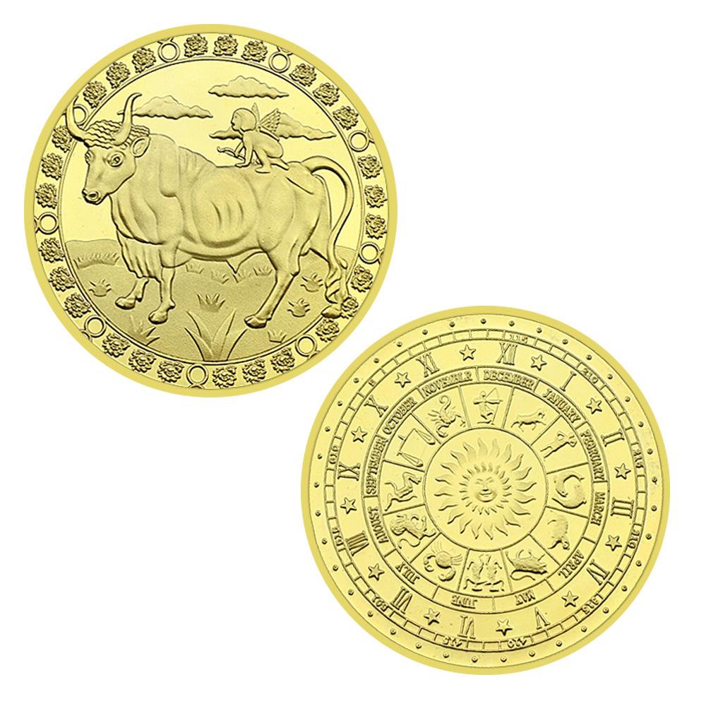 Gold Zodiac Coins, Collectible Gifts, Collectible Commemorative Coins, Commemorative Medals, Medals and Badges