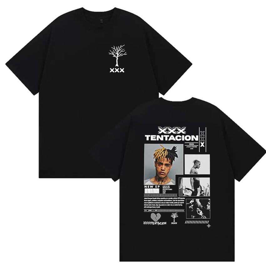 

Rapper XXXTentacion Tour Album 2026 Graphic T Shirts Men s Hip Hop Gothic Short Sleeve T-shirt Man 100% Cotton Tshirt Streetw... S разноцветный