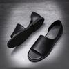 Mode Herren Sandalen Sommer Neu Designer Kuhleder Strandschuhe Männlich Mode Lässig Schwarz Römischer Stil Sandalen Schuhe Mann
