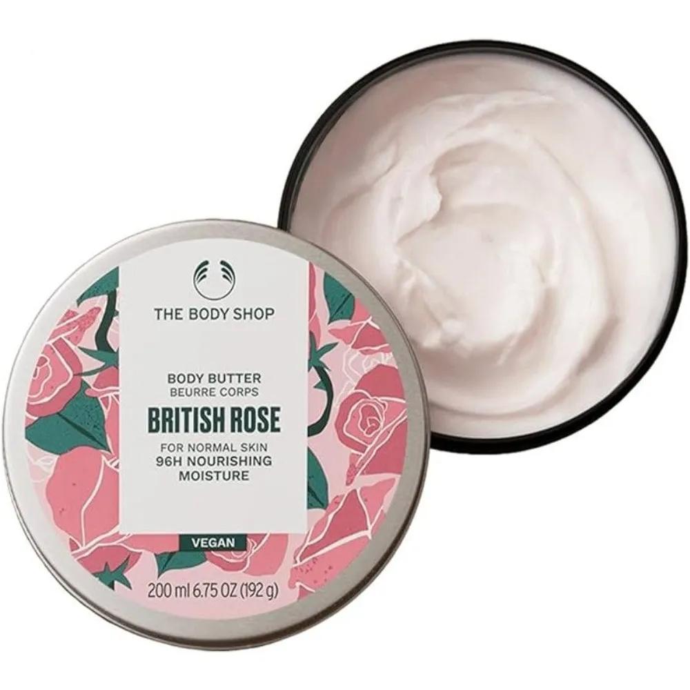 The Body Shop British Rose Body Butter 200ml Set of 3