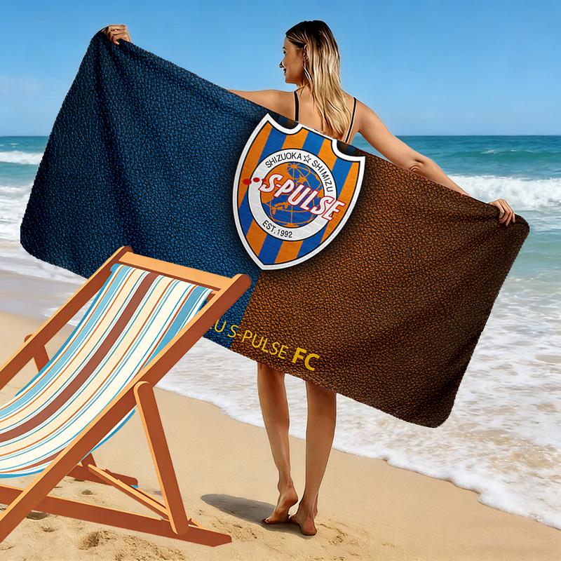 Shimizu S-Pulse Print Beach Towel, Large Soft Quick Dry Towel for Beach Camping Swimming