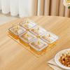 Divided Serving Dishes Divided Fruit Tray Platter Wedding Nuts Plate Dried Fruit Tray with Lid for Candy Fruit Appetizer Nut