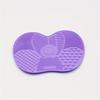 Multicolor Makeup Brush Cleaning Pads, Apple-Shaped Silicone Scrubbing Pads With Suction Cups, Formaldehyde-Free For Efficient C