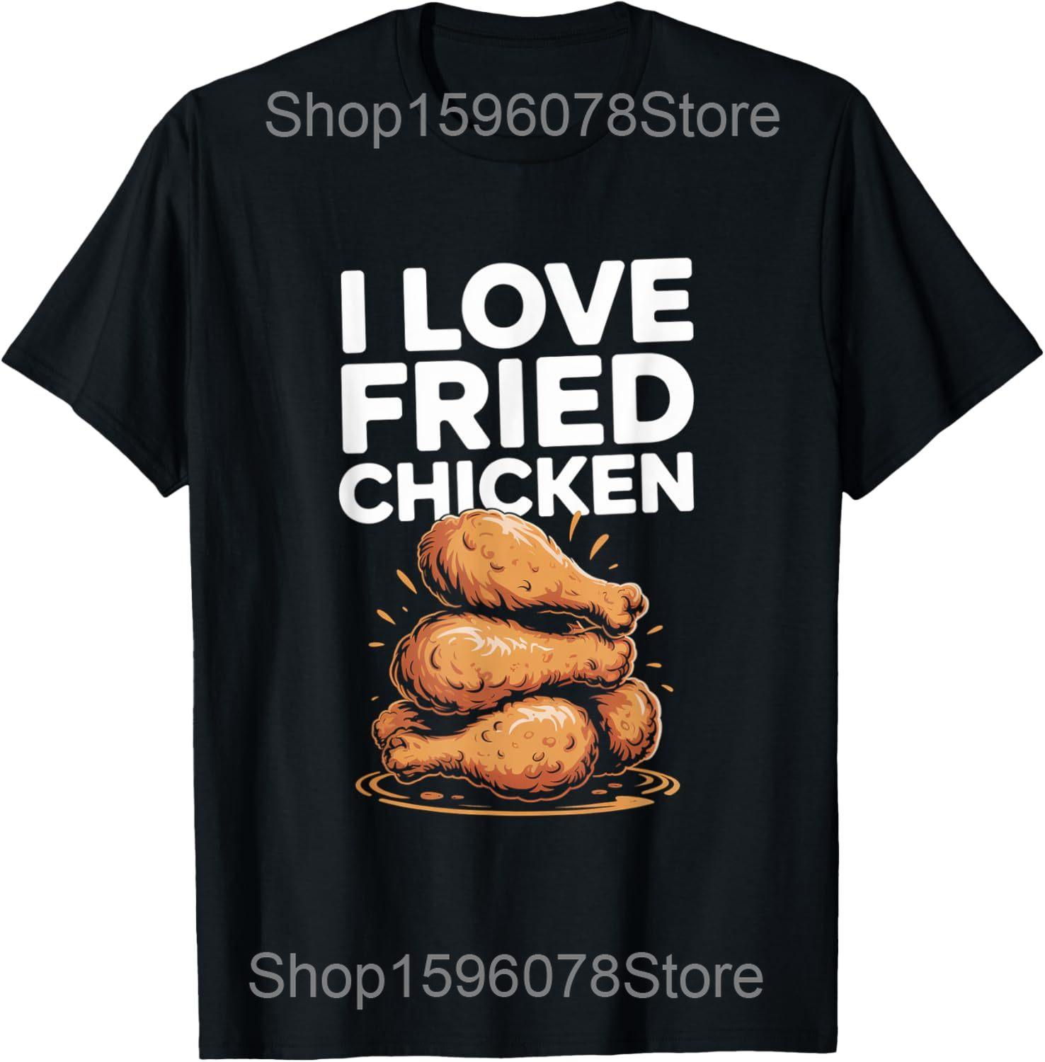 

Holiday Xmas Lighting Santa Fried Chicken Christmas Tree T Shirts Men Humor Streetwear Tee Short Sleeve Unisex Loose Clothing S