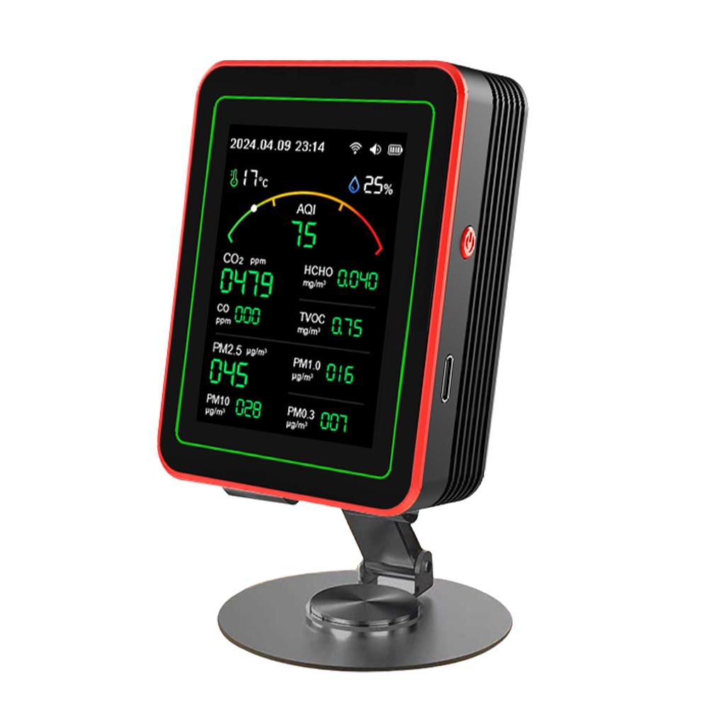 

15 In 1 Air Quality Monitor PM2.5 PM10 CO CO2 TVOC HCHO AQI Tester Temperature Humidity Meter Carbon Dioxide Detector