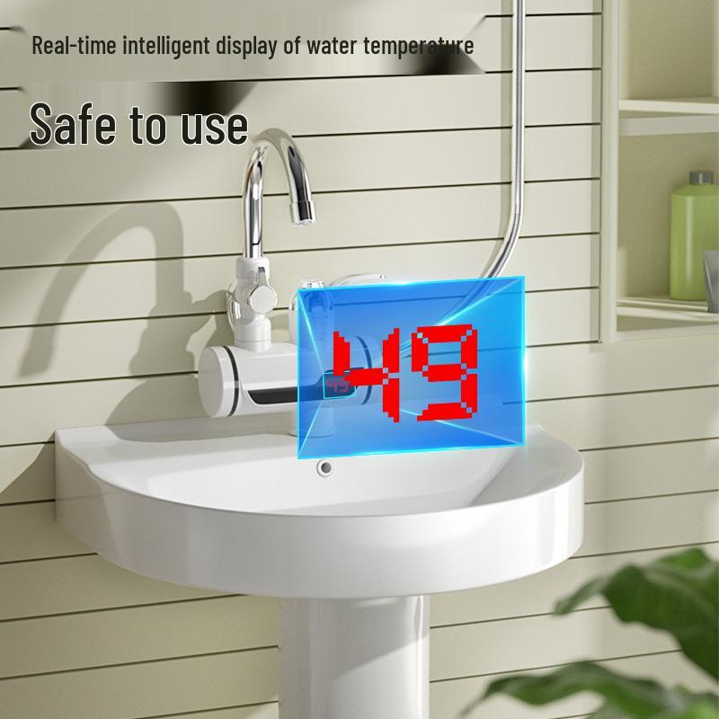 Instant Electric Water Heater Faucet for Bathroom - Rapid Heating in 3 Seconds