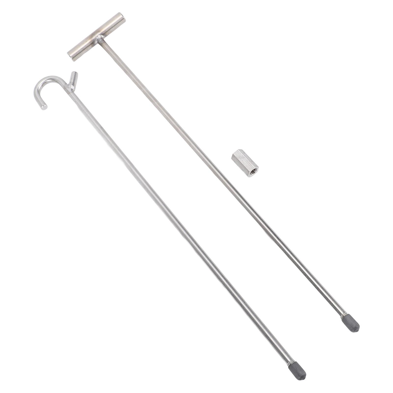 

32-дюймовый съемник шкворня 5-го колеса из нержавеющей стали, сверхмощный портативный Т-образный съемник шкворня пятого колеса