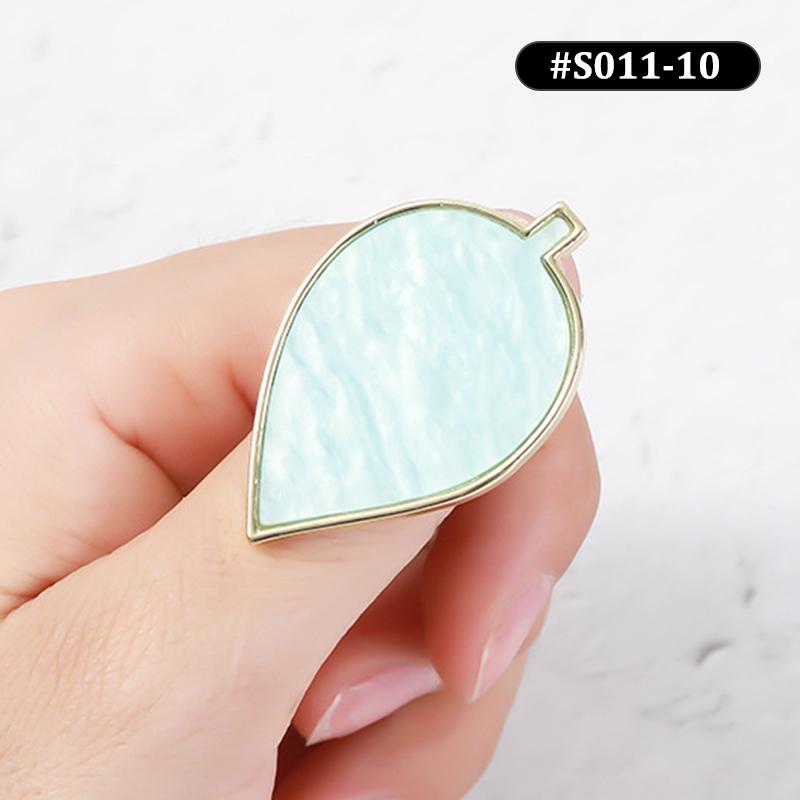 1 Pz Nuova Tavolozza per Nail Art in Pietra di Resina Anello da Dito Punte per Unghie Finte Disegno Miscelazione Colori Espositore Strumento per Manicure Fai da Te Smalto Gel