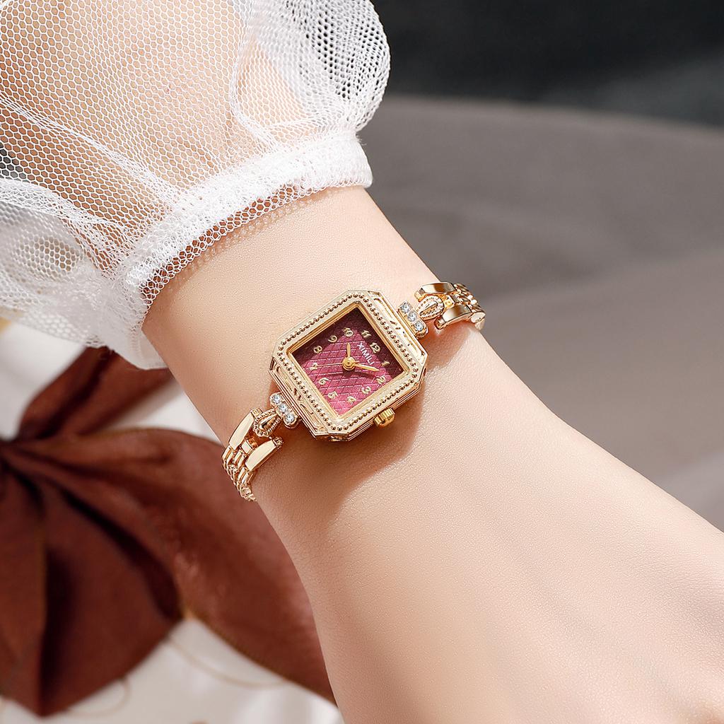 Year Literary Retro Square Small Exquisite Light Luxury Niche Style Temperament Bracelet Quartz Watch