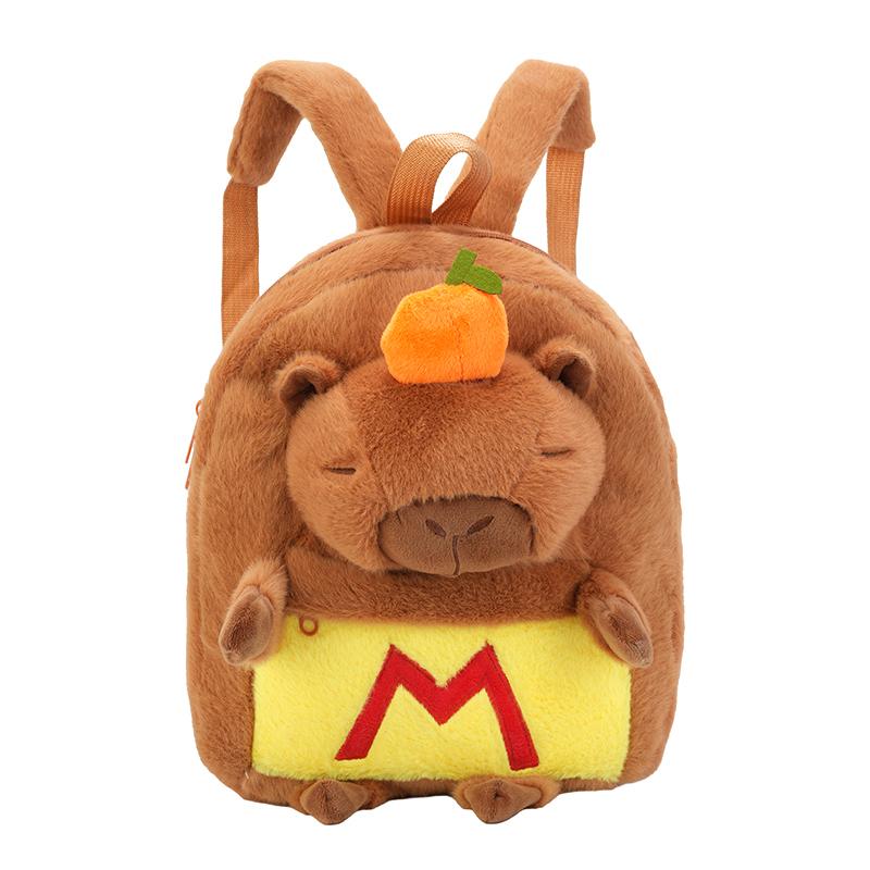 Kawaii Pluszowy Plecak Kapibara dla Kobiet Wszechstronna Kreskówkowa Zabawna Torba Crossbody Kapibala Duża Pojemność Torba Tote