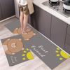 Kitchen Floor Carpet Living Room Entrance Door Mat Non-slip and Washable Kitchen Mat Hallway Rug Absorbent Carpet for Bathroom