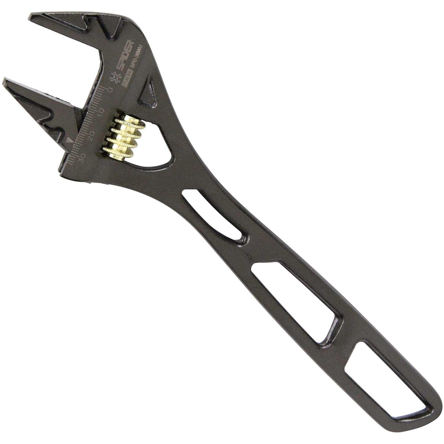 

SK11 SPIDER Wide Adjustable Wrench Maximum Opening 36mm SPD-36WM, Width чорний