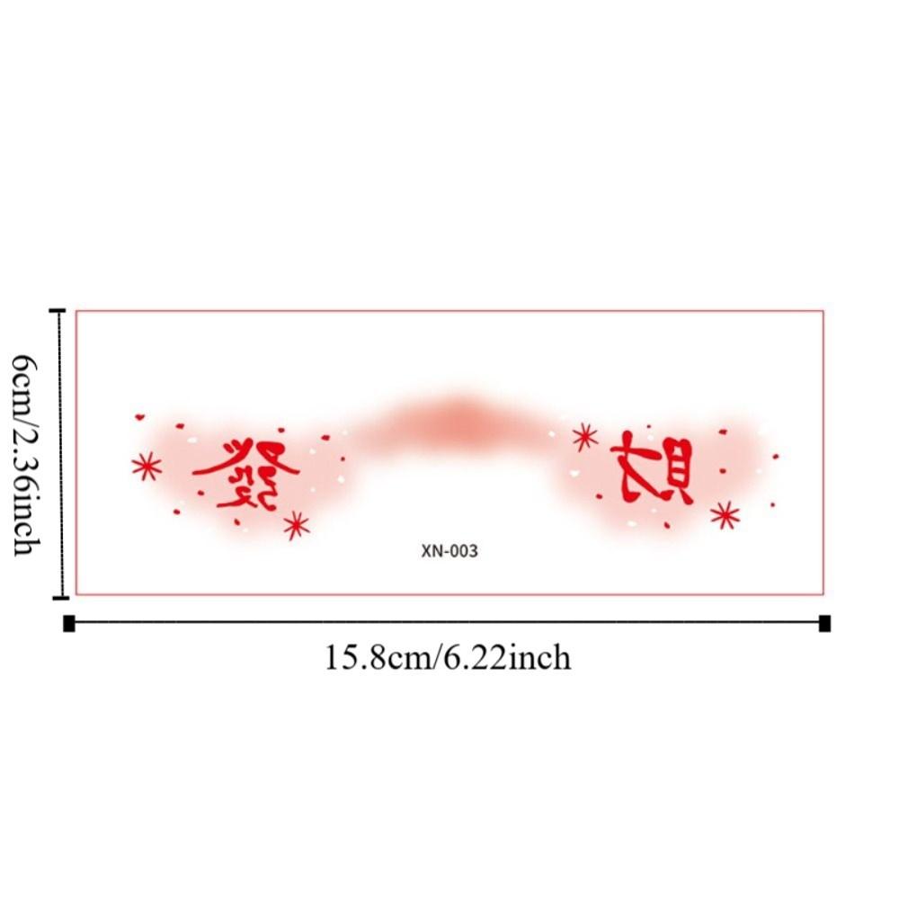 Long Lasting New Year Face Tattoo Waterproof Cheek Temporary Tattoo  Festival Holiday Events