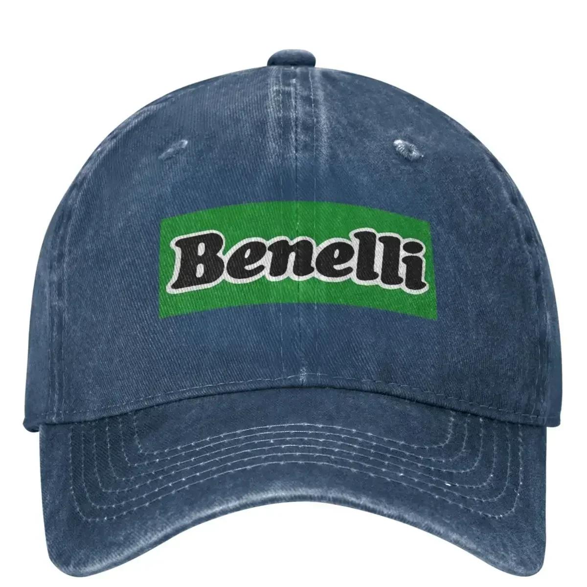

Men Women Benelli Modern TNT Era Motor Cross Ride Racing Baseball Cap Vintage Distressed Denim Snapback Hat Adjustable One Size
