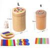 Montessori Wooden Sorting Toy - Color Matching Balance Stick Game for Kids Fine Motor Skills & Math Learning